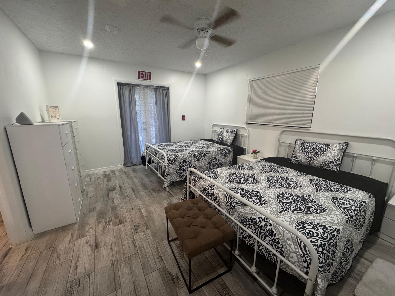 Shared bedroom for residents