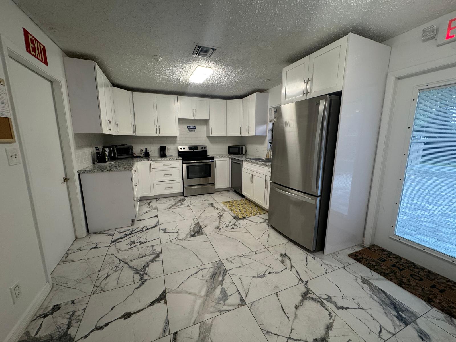 The kitchen where residents' meals are prepared each day